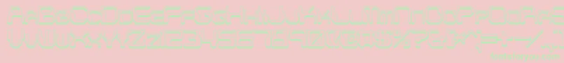 ChintzyCpuShadowBrk Font – Green Fonts on Pink Background