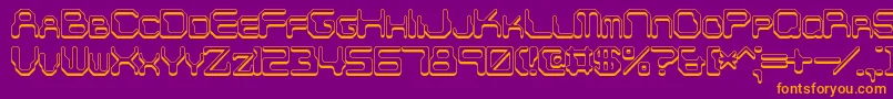 ChintzyCpuShadowBrk Font – Orange Fonts on Purple Background