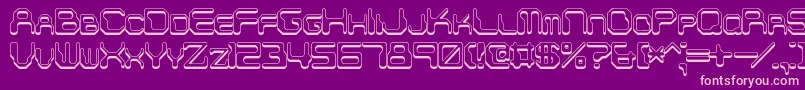 Police ChintzyCpuShadowBrk – polices roses sur fond violet