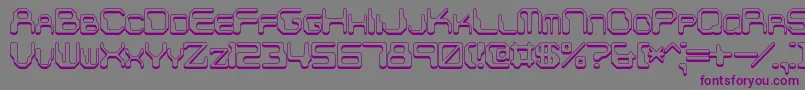 ChintzyCpuShadowBrk Font – Purple Fonts on Gray Background