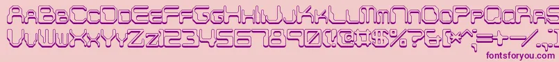 ChintzyCpuShadowBrk Font – Purple Fonts on Pink Background