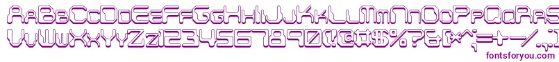 ChintzyCpuShadowBrk-Schriftart – Violette Schriften