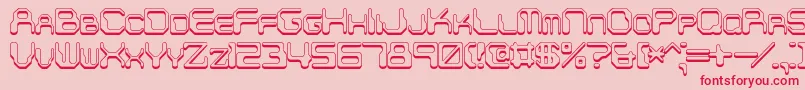 ChintzyCpuShadowBrk Font – Red Fonts on Pink Background