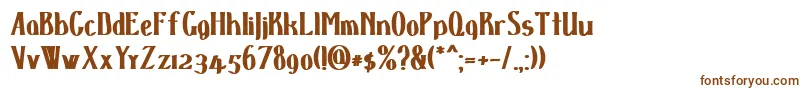 Dspenserblack Font – Brown Fonts on White Background