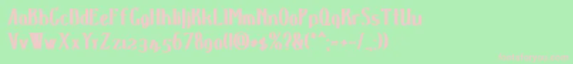 Dspenserblack Font – Pink Fonts on Green Background