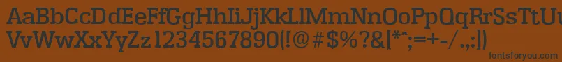 EnschedeserialMediumRegular Font – Black Fonts on Brown Background