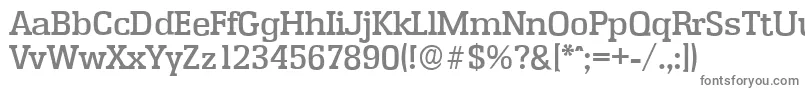 Шрифт EnschedeserialMediumRegular – серые шрифты на белом фоне