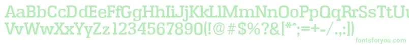 EnschedeserialMediumRegular Font – Green Fonts on White Background
