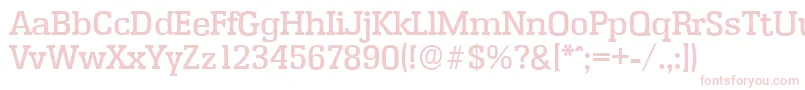 EnschedeserialMediumRegular Font – Pink Fonts on White Background