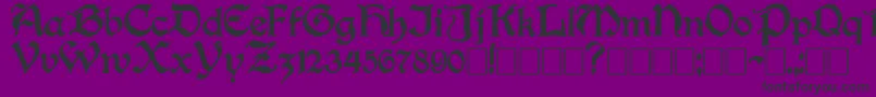 Boisterblack Font – Black Fonts on Purple Background