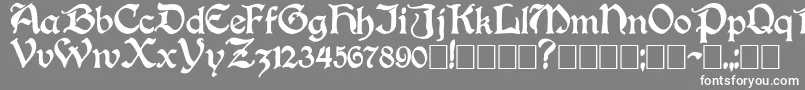 フォントBoisterblack – 灰色の背景に白い文字