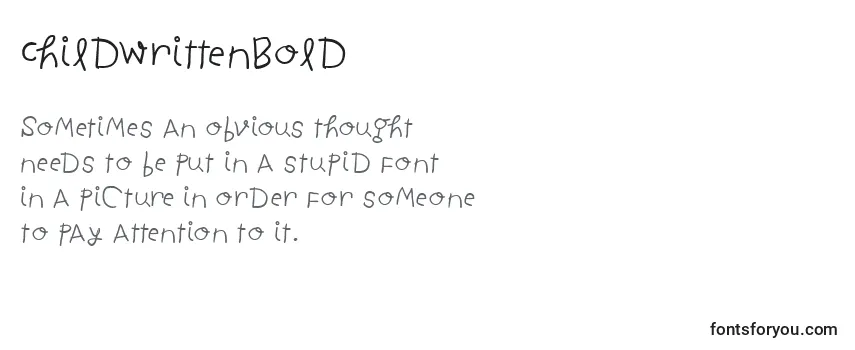 ChildwrittenBold Font