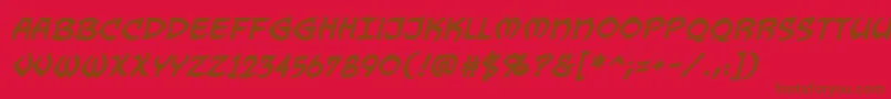 DragonbonesBbBold Font – Brown Fonts on Red Background