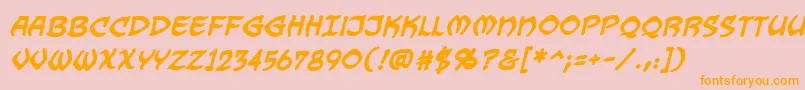 More about DragonbonesBbBold Font DragonbonesBbBold Font – Orange Fonts on Pink Background