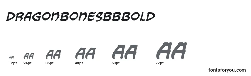 Размеры шрифта DragonbonesBbBold