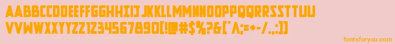 Newcomictitlebold Font – Orange Fonts on Pink Background