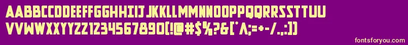 Newcomictitlebold Font – Yellow Fonts on Purple Background