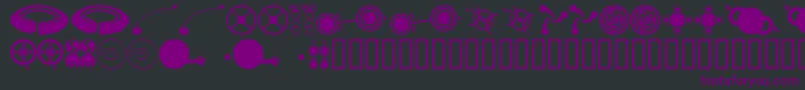 CropbatsIiAoe Font – Purple Fonts on Black Background