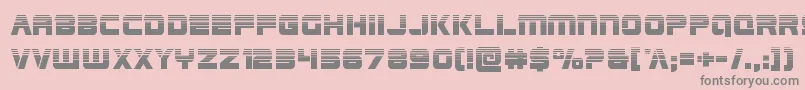 Edgeracerhalf Font – Gray Fonts on Pink Background
