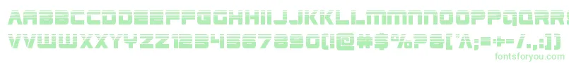 Edgeracerhalf Font – Green Fonts on White Background