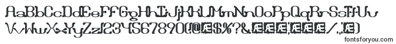DraggleOverKernedBrk-fontti – Alkavat D:lla olevat fontit