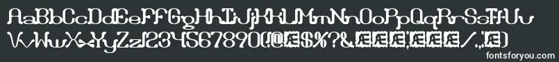 Шрифт DraggleOverKernedBrk – белые шрифты