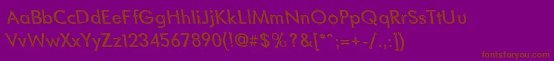 BlacksmithDelightLefty Font – Brown Fonts on Purple Background