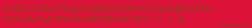 Шрифт BlacksmithDelightLefty – коричневые шрифты на красном фоне