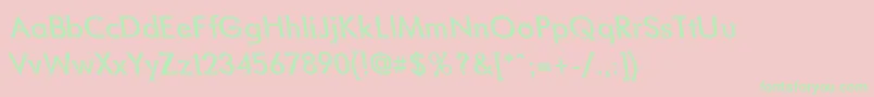 BlacksmithDelightLefty Font – Green Fonts on Pink Background