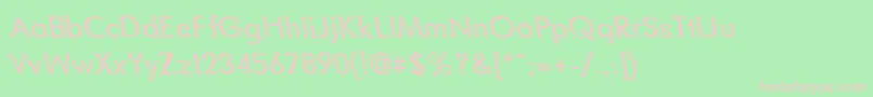BlacksmithDelightLefty-Schriftart – Rosa Schriften auf grünem Hintergrund