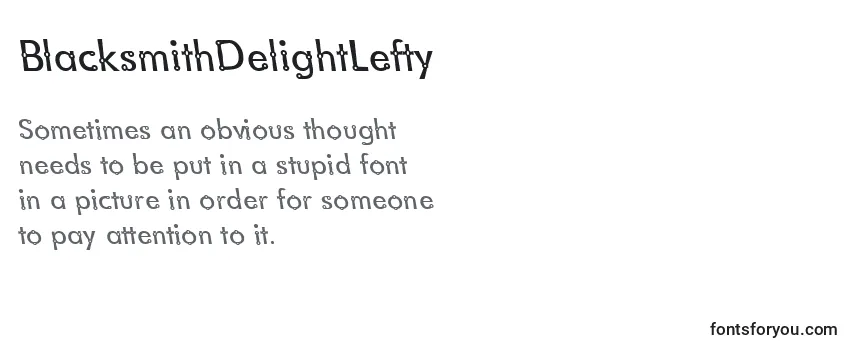 BlacksmithDelightLefty-fontti