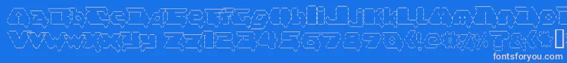 Asciid Font – Pink Fonts on Blue Background