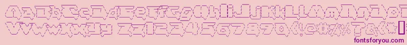 Asciid Font – Purple Fonts on Pink Background