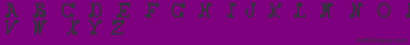 Daboss Font – Black Fonts on Purple Background