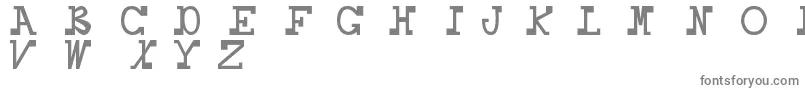 Шрифт Daboss – серые шрифты на белом фоне