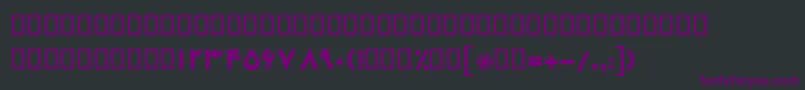 BMehrBold Font – Purple Fonts on Black Background