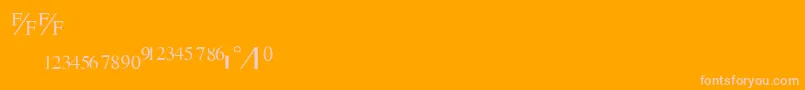 TimesFraction.B Font – Pink Fonts on Orange Background
