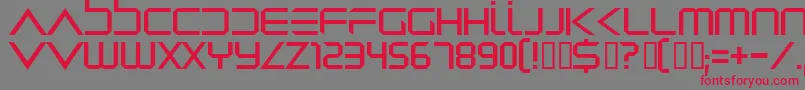 Dredwerkz Font – Red Fonts on Gray Background