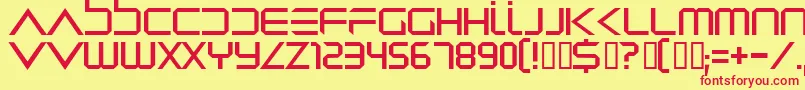 Dredwerkz Font – Red Fonts on Yellow Background