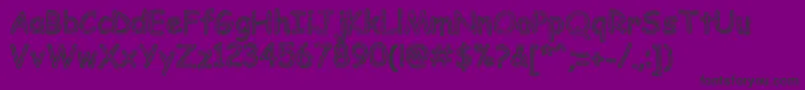 フォントBeerglass – 紫の背景に黒い文字