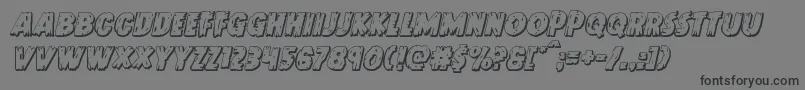 Doktermonstro3Dital Font – Black Fonts on Gray Background