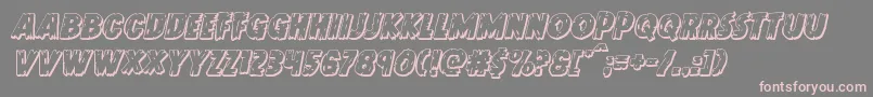 Doktermonstro3Dital Font – Pink Fonts on Gray Background