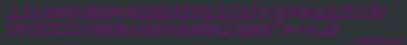 Doktermonstro3Dital Font – Purple Fonts on Black Background