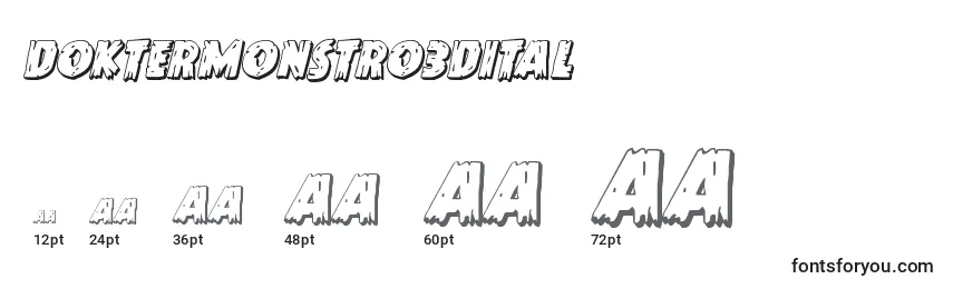 Doktermonstro3Dital Font Sizes