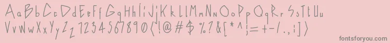 Шрифт Naive – серые шрифты на розовом фоне