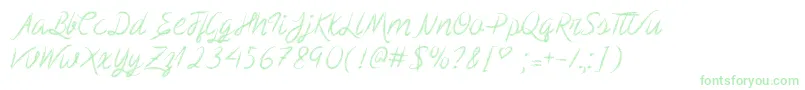 More about ScribbleScript Font ScribbleScript Font – Green Fonts on White Background