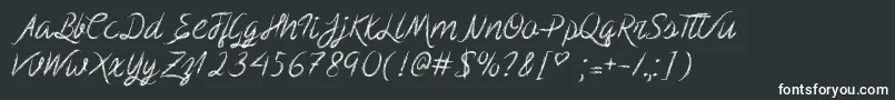 Fonte ScribbleScript – fontes brancas