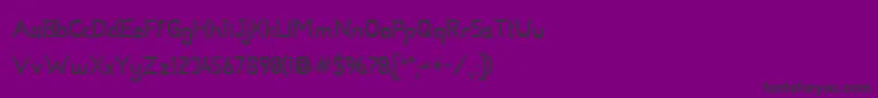 UmSticksAlienated Font – Black Fonts on Purple Background