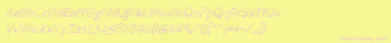 Alumfreepromotional2 Font – Pink Fonts on Yellow Background