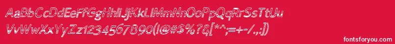 Alumfreepromotional2 Font – White Fonts on Red Background